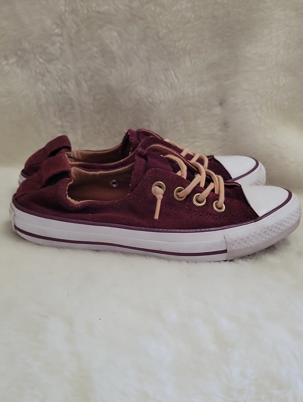 CONVERSE Suede Leather All Star Sneakers Gem. Size 6